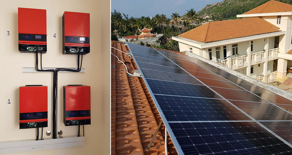 Hệ thống điện mặt trời BySolarPower ESS 3 pha 125Kwh kịp hoàn thành ngày giáp Tết thắp sáng đảo Cù Lao Xanh - Bình Định