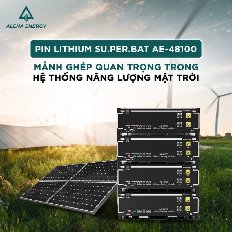 Alena ra mắt loại pin Lithium LFP 48V100Ah thương hiệu Su Per Bat